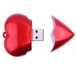 Acheter Wewoo Clé USB rouge Disque flash USB2.0 style coeur de 4 Go