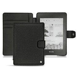 Housse cuir Amazon Kindle Paperwhite (2018) - Rabat portefeuille - Ebène ( Noir / Black ) - NOREVE