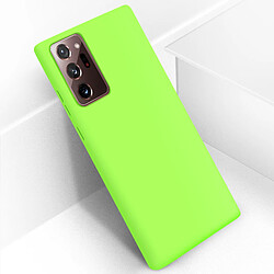 Avizar Coque Galaxy Note 20 Ultra Semi-rigide Soft Touch Compatible QI vert