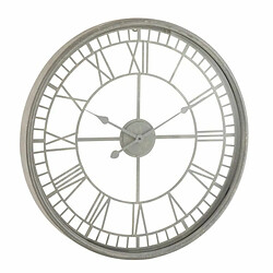 Paris Prix Horloge Murale Design Métal & Verre 67cm Gris