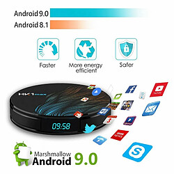 Smart Tv Box Hk1 Max Android 9.0 4 Go 128 Go 64 Go 32 Go Rockchip 4K Wifi Netflix Android Tv Set Top Box Noir_4 Go 64 Go