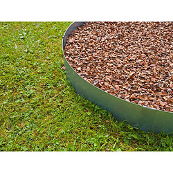 Acheter NATURE 3 bordures de jardin acier galvanisé avec 4 ancres incluses, 3 lattes de 91,4 x H10,2 cm soit 2,64 m, gris