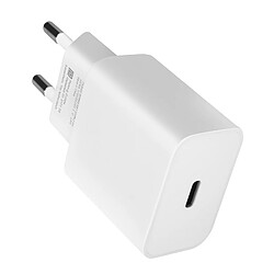 Chargeur Secteur Google Original USB-C 18W + Câble de Charge USB-C Blanc