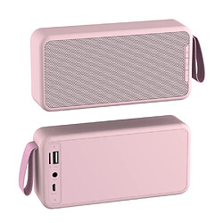 General Haut-parleur Bluetooth portable, haut-parleur Bluetooth 5 W Dual Pairing True Wireless Stereo HD, son surround pour l'extérieur, le camping, la plage, le sport, la piscine, la douche (rose--Q1)