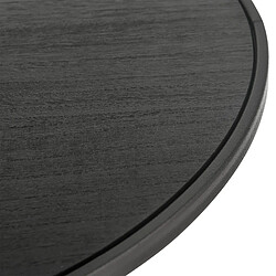 Avis Helloshop26 Table basse de salon sablier rangement métal et MDF diamètre 37,5 cm noir 03_0006271