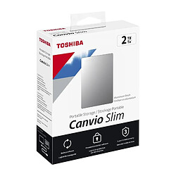 Avis Disque dur externe - TOSHIBA - Canvio Slim - 2 To - Argent