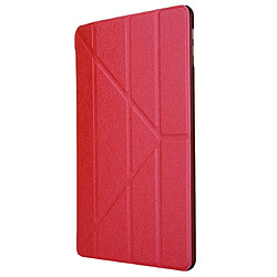 Avis Wewoo Housse Étui Coque Etui à rabat en cuir avec texture de déformation horizontale pour iPad 10,2 pouces rouge