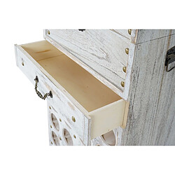 Decoshop26 Etagère à vin pour 20 bouteilles blanc vieilli 94x48x31cm ETA04029