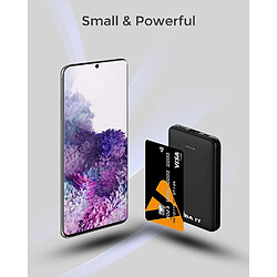 SANAG Mini Batterie Externe Chargeur Usb-C Pour Samsung Galaxy S21 S20 Fe A10 A12 J7 Batterie Portable De Secours, 5000Mah Power Bank Legere Avec Câble Intégré, Ce Un Cellule