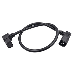 Avis 10A IEC 320 C13 à C14 Câble De Rallonge électrique D'angle Pour PC PDU UPS Noir