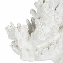 BigBuy Home Figurine Décorative Blanc Corail 29 x 20 x 21 cm