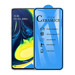 Wewoo Film de verre trempé de céramique à pleine couverture de colle 2.5D pour Galaxy A80 / A90