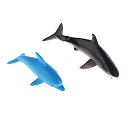 Acheter 24 Pièces Animaux Marin Océan Simulation Animal Action Figure en Plastique Souple Modèle Enfants Jouets Cadeaux