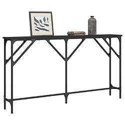 Avis Maison Chic Table console | Meuble d'entrée | Table d'appoint noir 140x23x75 cm bois d'ingénierie -GKD51985