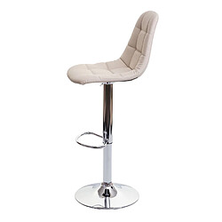 Acheter Mendler Lot de 2 tabourets de bar HWC-A67, chaise de bar tabouret de comptoir, certifié MVG ~ crème-beige, similicuir