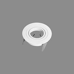 Inspired Downlight 9.5cm Rond 1 x GU10 Max 12W Blanc, Découpe: 80mm, Douille Incluse