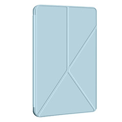 Avizar Étui pour Samsung Tab S9 Plus Clapet Origami Support Différents Angles Bleu Ciel