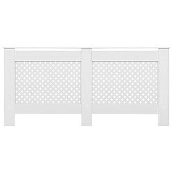 Avis vidaXL Cache-radiateurs 2 pcs Blanc 172x19x81,5 cm MDF