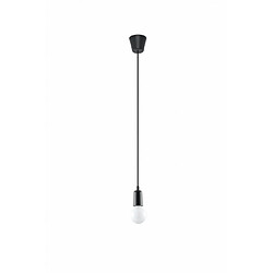 Luminaire Center Suspension DIEGO PVC noir 1 ampoule