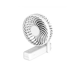 Ventilateur Portatif Ventilateur Rechargeable USB Portatif Mignon de Mode pour l'été-Blanc