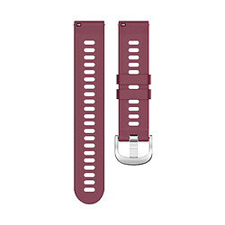 Avizar Bracelet pour Samsung Galaxy Watch Active 2 40mm Silicone Texturé Bordeaux