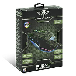 Acheter Spirit of Gamer Souris PRO Gaming RGB M50 Optique Haute Définition 4000dpi 8 BOUTONS ARMY EDITION