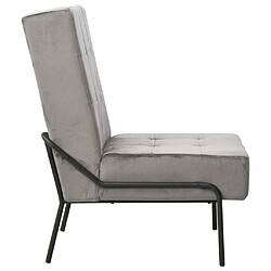 Avis Maison Chic Chaise de relaxation | Fauteuil relax 65x79x87 cm Gris clair Velours -GKD46041