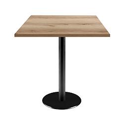 Restootab Table 70x70cm - modèle Rome chêne delano