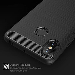 Acheter Wewoo Coque TPU Antichoc en Fibre de Carbone Texture Brossée pour Xiaomi Mi Max 3 Rouge