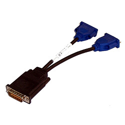 Câble Adaptateur Doubleur Dell DMS-59 vers 2x VGA 0G9438 G9438 14cm - Occasion