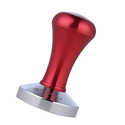 Avis Cafetière Tamper Plat à Base De Grain De Café Poignée Presse Outil Aluminium Rouge