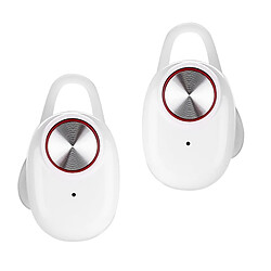 Avis Wewoo Oreillette Bluetooth Écouteurs de réduction de bruit Sports Casque sans fil V4.2 avec étui de charge, pour iPhone, Samsung, Huawei, Xiaomi, HTC & autres smartphones blanc