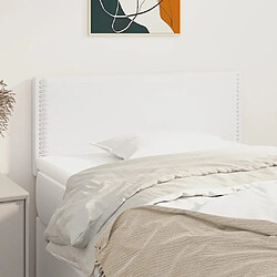 vidaXL Tête de lit Blanc 80x5x78/88 cm Similicuir