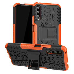 Wewoo Coque Renforcée Pour Huawei Honor 9X Pro Texture de pneu TPU + PC Antichoc avec support Orange