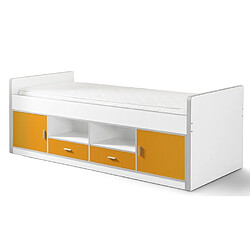 Vipack BONNY Lit capitaine 90x200 Orange sans sommier