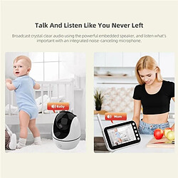 Babyphone Camera Avec Écran 4.5 Pouces Vision Nocturne Musique Température EU Plug YONIS