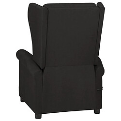 Avis vidaXL Fauteuil inclinable Noir Tissu