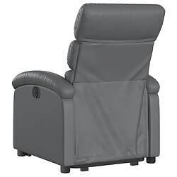 Avis vidaXL Fauteuil inclinable Gris Similicuir