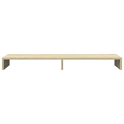 Avis vidaXL Support de moniteur chêne sonoma 100x27x10 cm bois d'ingénierie