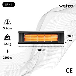 Acheter Veito Chauffage infrarouge 2500 w à télécommande