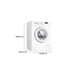 Lave-linge hublot 8 kg 1200 tours/min blanc - WAJ24078FR - BOSCH pas cher