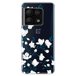 Coque en TPU anti-chocs, fleurs de magnolia pour votre OnePlus 10 Pro