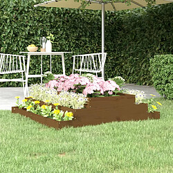 vidaXL Jardinière Marron miel 110x110x27 cm Bois massif de pin