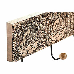 Avis Portemanteau DKD Home Decor Métal Bois de manguier Naturel Buda Oriental 38 x 6 x 18 cm