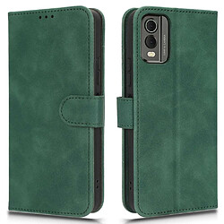 Htdmobiles Housse pour Nokia C32 - etui coque pochette portefeuille + verre trempe - VERT