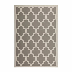 Paris Prix Tapis Vintage à Poils Courts Manolya Taupe 80 x 150 cm