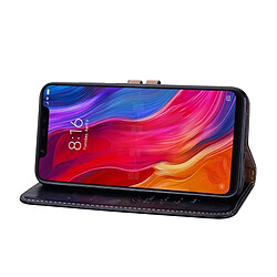 Acheter Wewoo Housse Coque en cuir à rabat horizontal pour homme, style Business, texture pour Xiaomi Mi 8, avec support et emplacements pour cartes porte-monnaie (Noir)