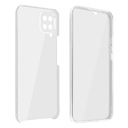 Avizar Coque Samsung Galaxy M12 Arrière Rigide et Avant Souple - transparent