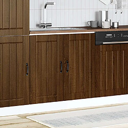 vidaXL Meuble de base de lavabo Lucca chêne marron bois d'ingénierie