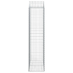 Avis vidaXL Panier de gabions arqué 100x50x200/220 cm Fer galvanisé